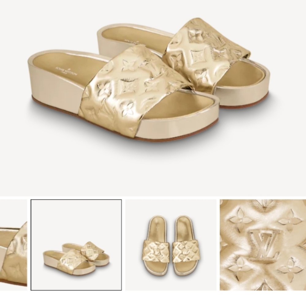 Louis Vuitton Jumbo Flatform mule slides